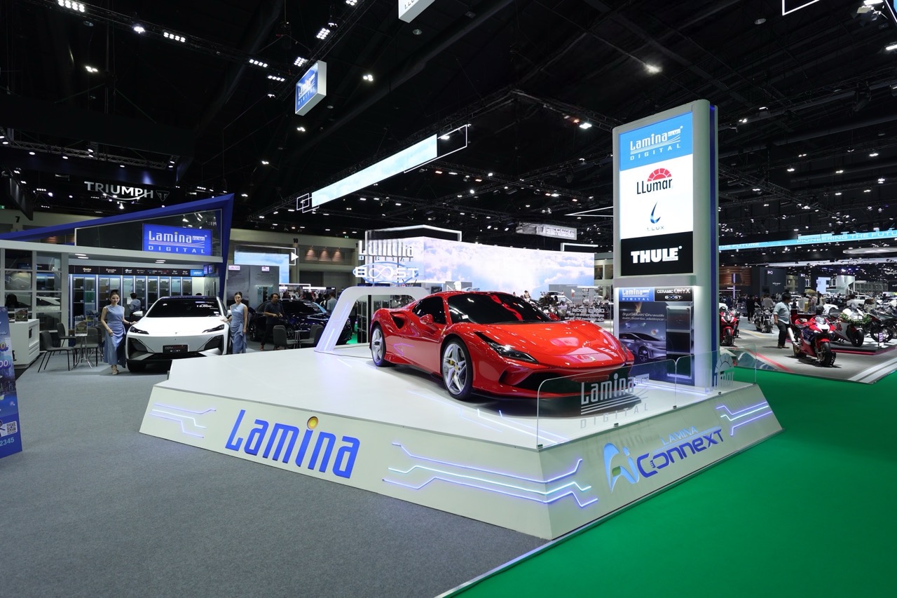 Lamina Films เปิดตัว Lamina Digital Ceramic Onyx ตอบโจทย์รถยนต์แห่งโลกอนาคต พร้อมเปิดตัว Lamina AI ครั้งแรกในงานบางกอก อินเตอร์เนชั่นแนล มอเตอร์โชว์ ครั้งที่ 45